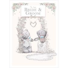 Bride & Groom Me to You Bear Wedding Day Card Image Preview